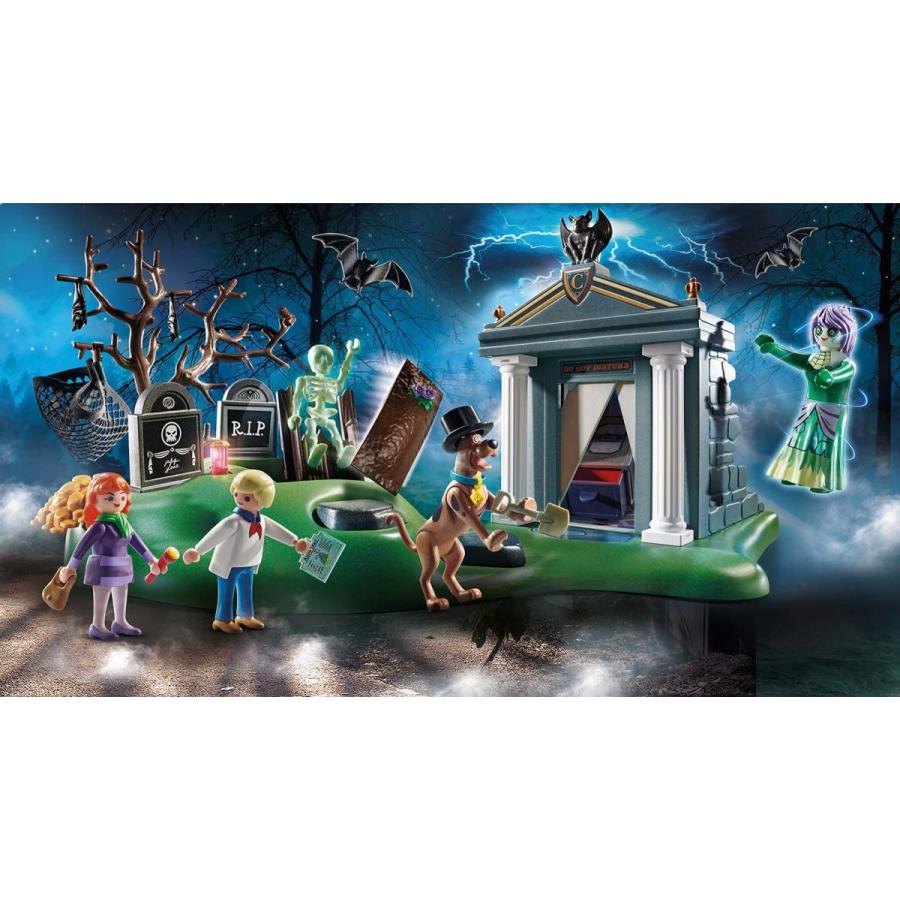 プレイモービル ブロック 組み立て 70362 Playmobil Scooby-DOO! Adventure in The Cemetery Playset｜maniacs-shop｜02