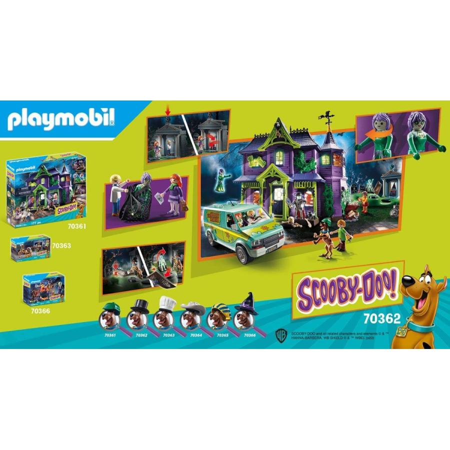 プレイモービル ブロック 組み立て 70362 Playmobil Scooby-DOO! Adventure in The Cemetery Playset｜maniacs-shop｜03