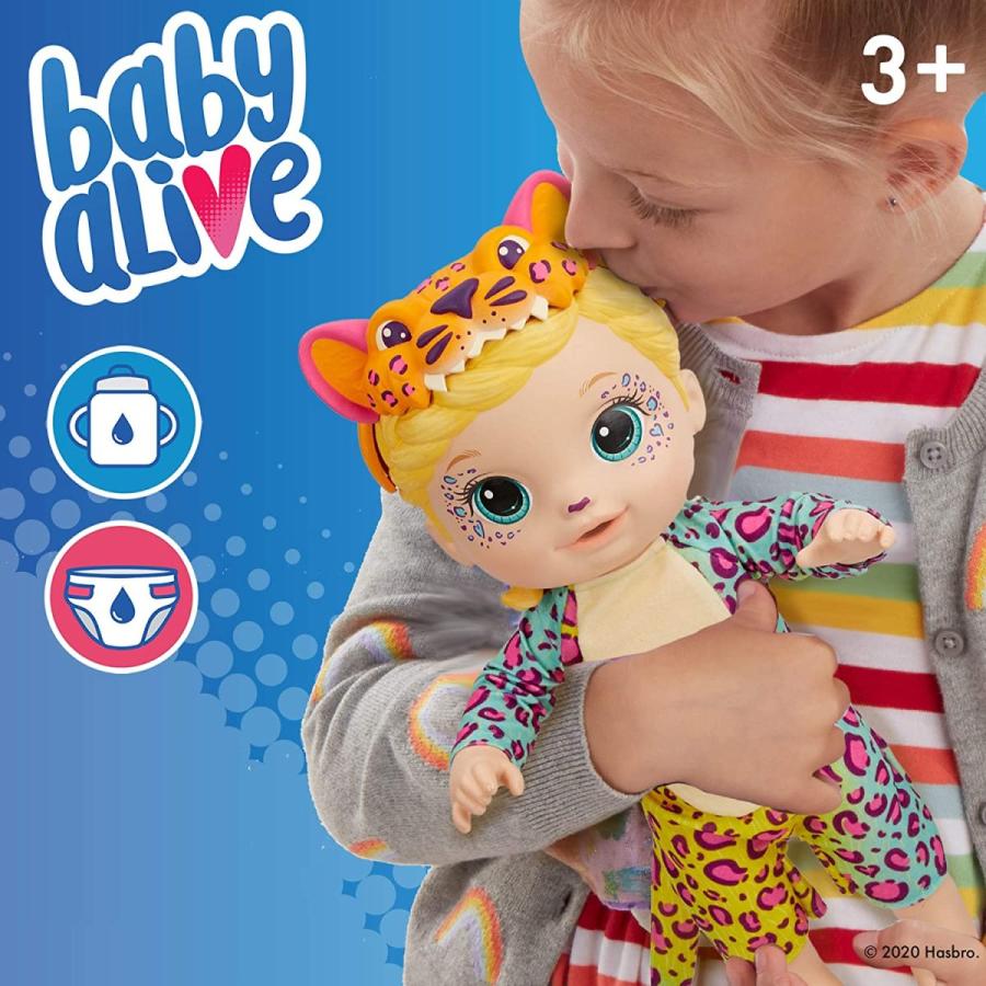 ベビーアライブ 赤ちゃん おままごと F1231 Baby Alive Rainbow Wildcats Doll， Leopard， Accessorie_4