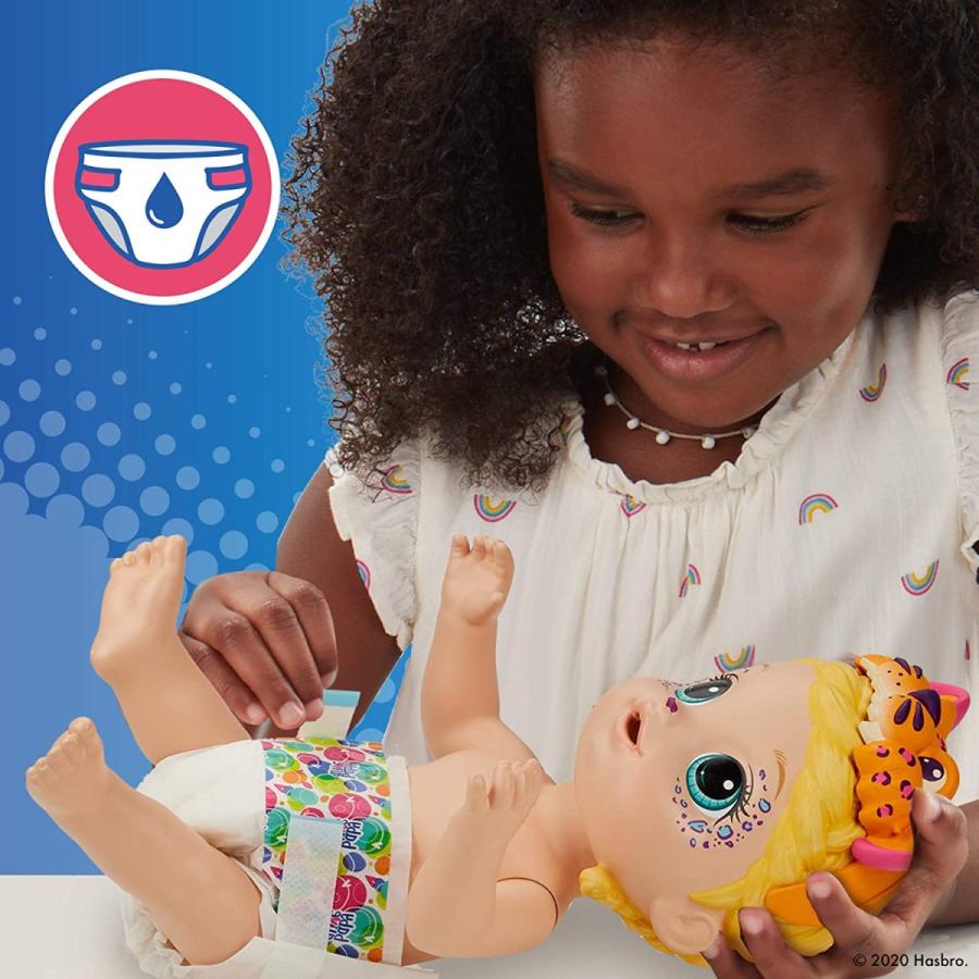 ベビーアライブ 赤ちゃん おままごと F1231 Baby Alive Rainbow Wildcats Doll， Leopard， Accessorie_6