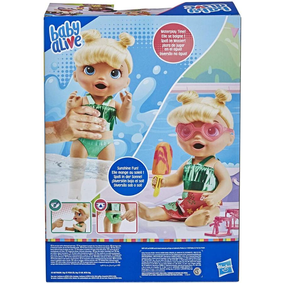 ベビーアライブ 赤ちゃん おままごと F1680 Baby Alive Sunshine Snacks Doll, Eats and Poops, Summの画像