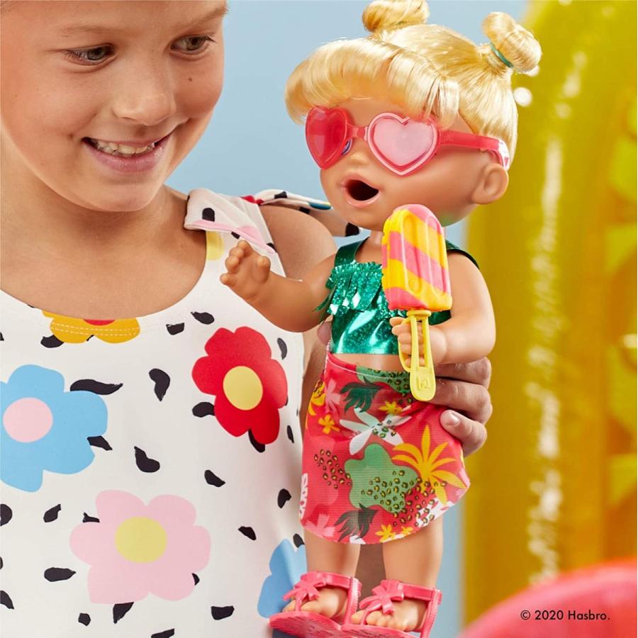 ベビーアライブ 赤ちゃん おままごと F1680 Baby Alive Sunshine Snacks Doll, Eats and Poops, Summの画像