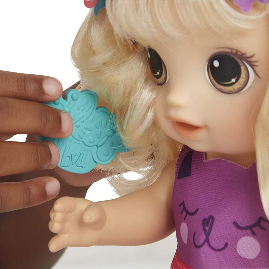 ベビーアライブ 赤ちゃん おままごと E5241 Baby Alive Snip ?n Style Baby Blonde Hair Talking Doの画像