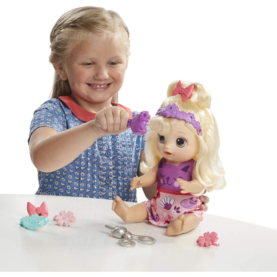 ベビーアライブ 赤ちゃん おままごと E5241 Baby Alive Snip ?n Style Baby Blonde Hair Talking Doの画像