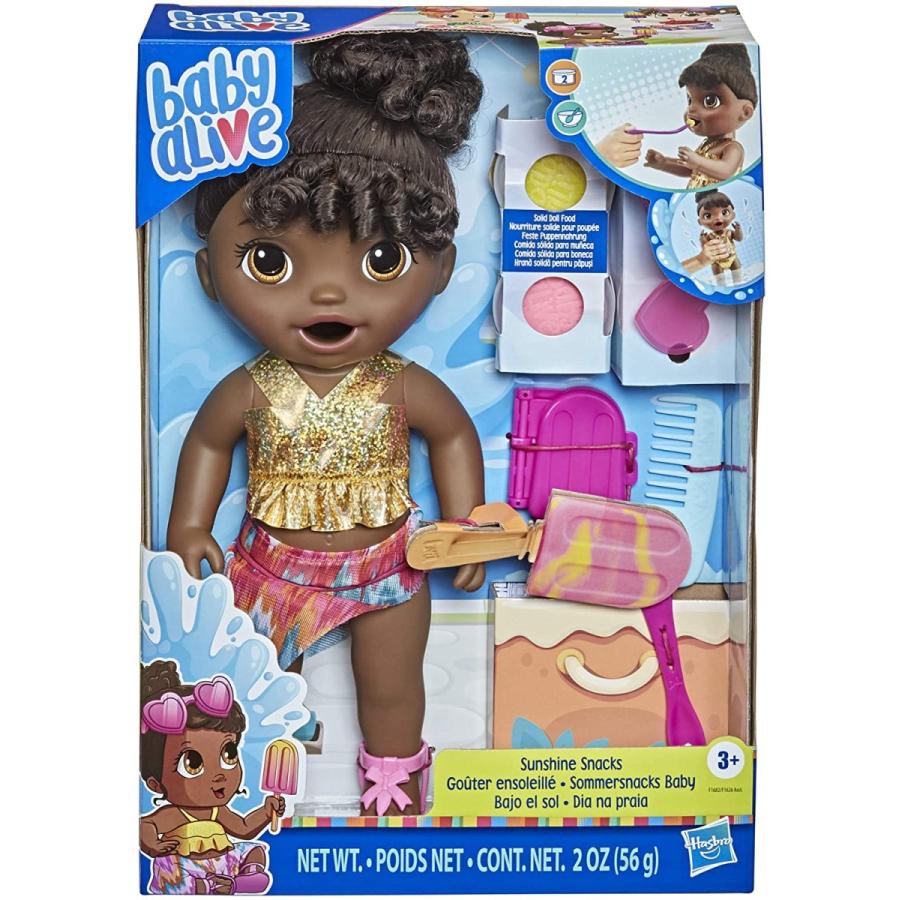 ベビーアライブ 赤ちゃん おままごと F1682 Baby Alive Sunshine Snacks Doll, Eats and Poops, Summの画像