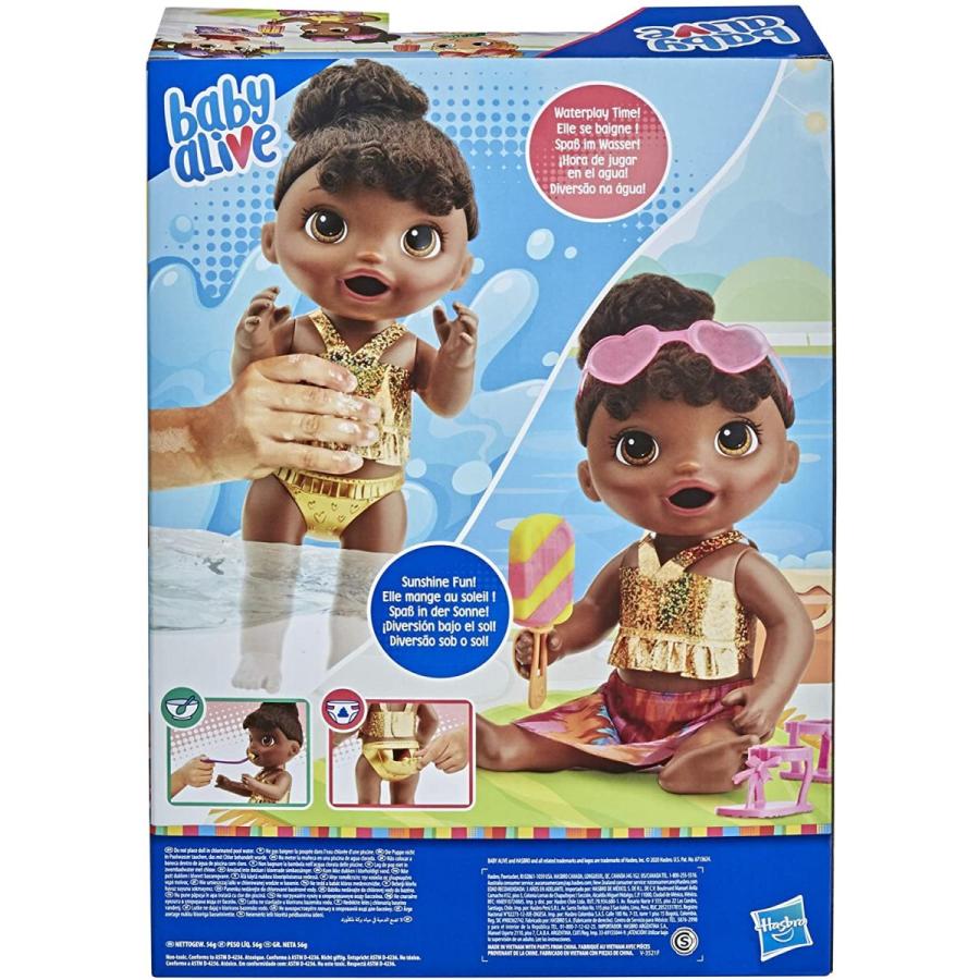 ベビーアライブ 赤ちゃん おままごと F1682 Baby Alive Sunshine Snacks Doll, Eats and Poops, Summの画像