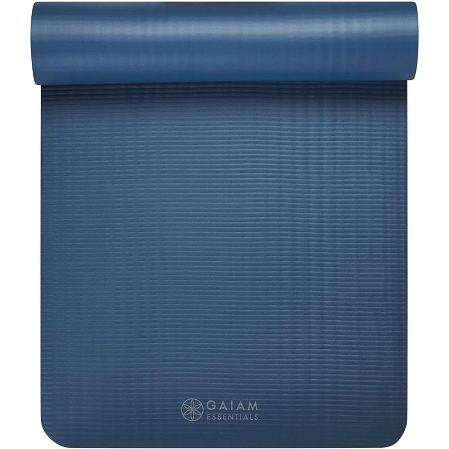 ヨガマット フィットネス 05-63320 Gaiam Essentials Thick Yoga Mat Fitness \u0026 Exercise Mat with Easy-Cの画像