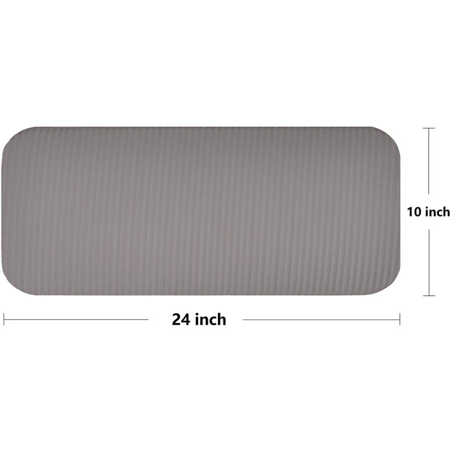 ヨガマット フィットネス BFGY-PLUS-GY Fitvids All Purpose 1/2-Inch Extra Thick High Density Anti-Teaの画像