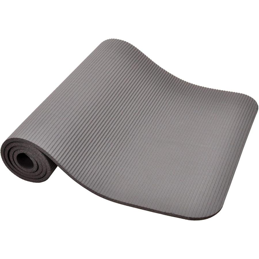 ヨガマット フィットネス BFGY-PLUS-GY Fitvids All Purpose 1/2-Inch Extra Thick High Density Anti-Teaの画像