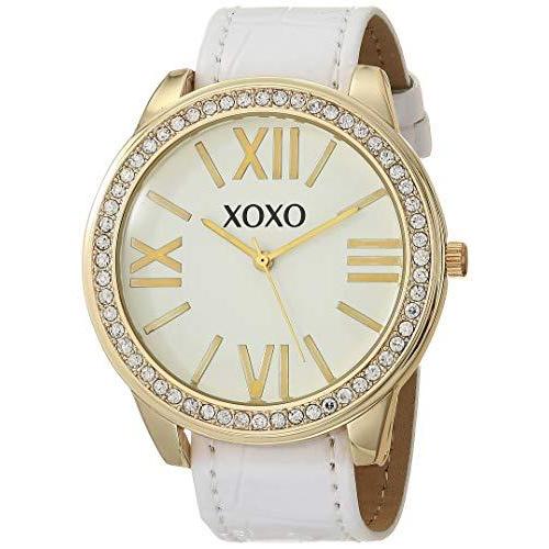 腕時計 クスクス キスキス XO9148AZ Accutime XOXO Women's Analog-Quartz Watch with Seven Faux Leather