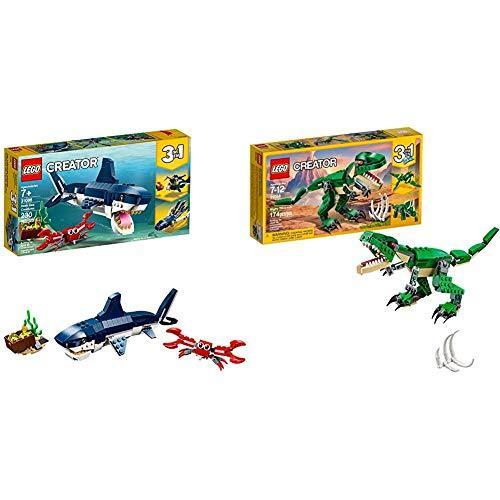 レゴ クリエイター leg0 Creator 3in1 Deep Sea Creatures 31088 Make a Shark， Squid， Angler Fish， and Cra