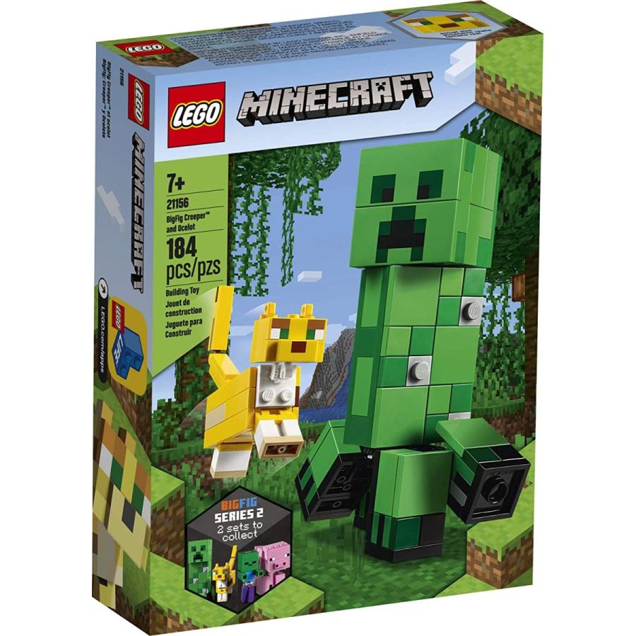 レゴ マインクラフト 6288704 LEGO Minecraft Creeper BigFig and Ocelot Characters 21156 Buildable Toy M｜maniacs-shop｜04