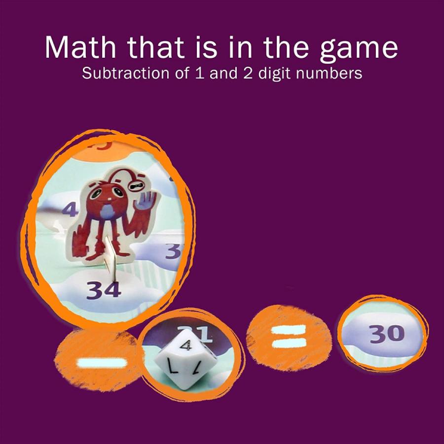 ボードゲーム 英語 アメリカ LRCDHRG1 Logic Roots Cloud Hoppers Addition and Subtraction Game - Funの画像