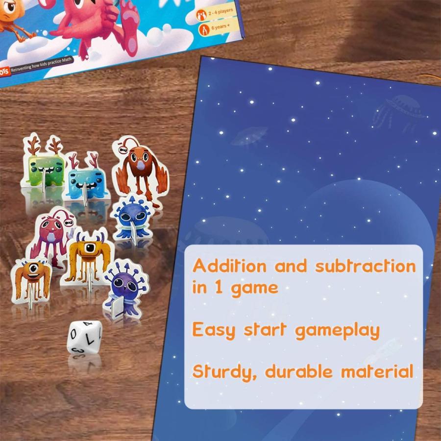 ボードゲーム 英語 アメリカ LRCDHRG1 Logic Roots Cloud Hoppers Addition and Subtraction Game - Funの画像