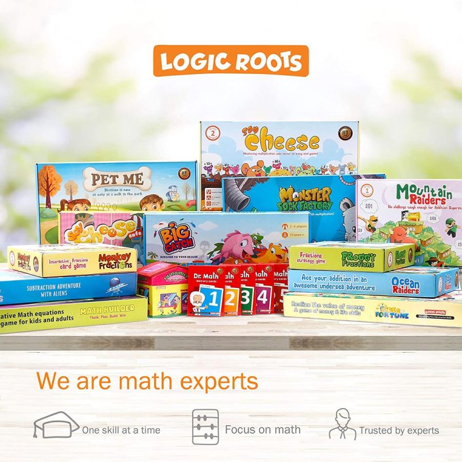 ボードゲーム 英語 アメリカ LRCDHRG1 Logic Roots Cloud Hoppers Addition and Subtraction Game - Funの画像