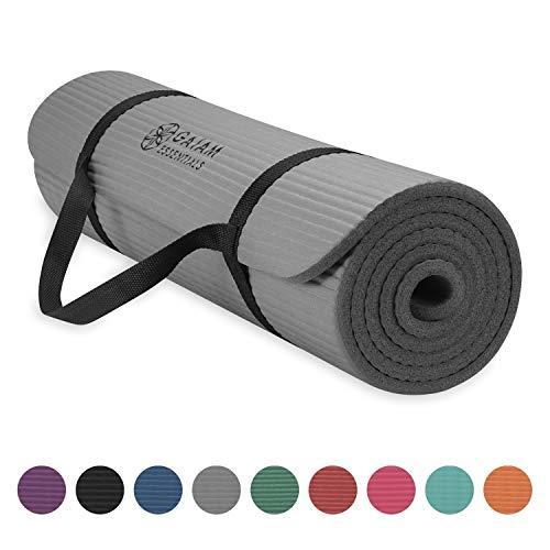 ヨガマット フィットネス 05-63321 Gaiam Essentials Thick Yoga Mat Fitness \u0026 Exercise Mat with Easy-C