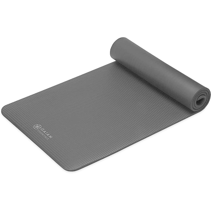 ヨガマット フィットネス 05-63326 Gaiam Essentials Thick Yoga Mat Fitness \u0026 Exercise Mat with Easy-Cの画像