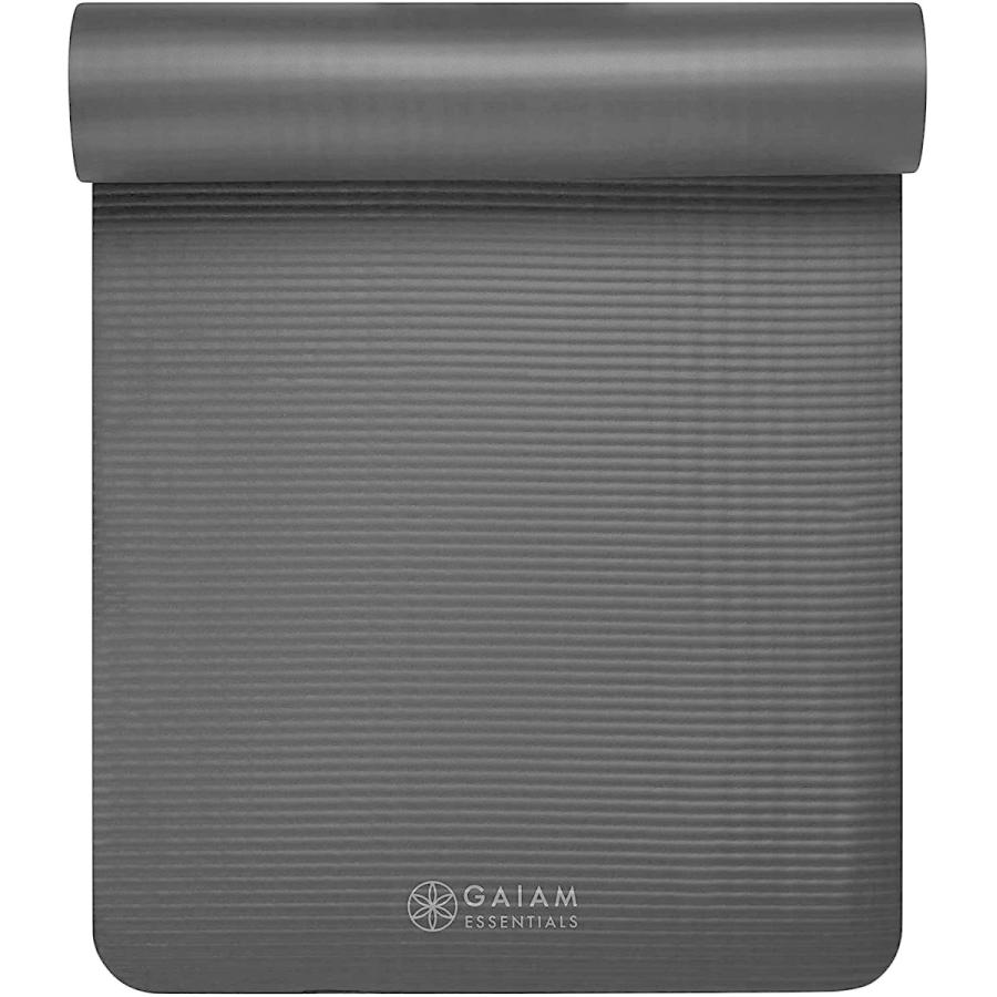 ヨガマット フィットネス 05-63326 Gaiam Essentials Thick Yoga Mat Fitness \u0026 Exercise Mat with Easy-Cの画像