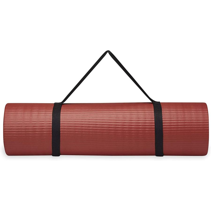 ヨガマット フィットネス 05-63323 Gaiam Essentials Thick Yoga Mat Fitness \u0026 Exercise Mat with Easy-Cの画像