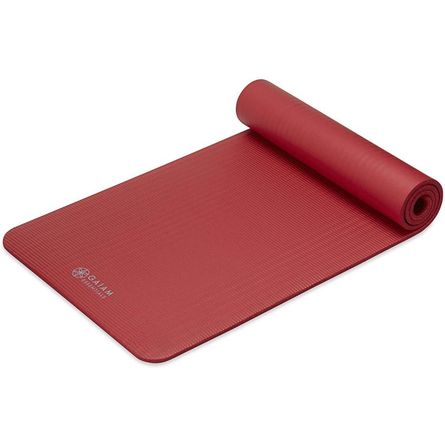ヨガマット フィットネス 05-63323 Gaiam Essentials Thick Yoga Mat Fitness \u0026 Exercise Mat with Easy-Cの画像