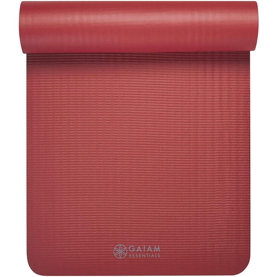 ヨガマット フィットネス 05-63323 Gaiam Essentials Thick Yoga Mat Fitness \u0026 Exercise Mat with Easy-Cの画像