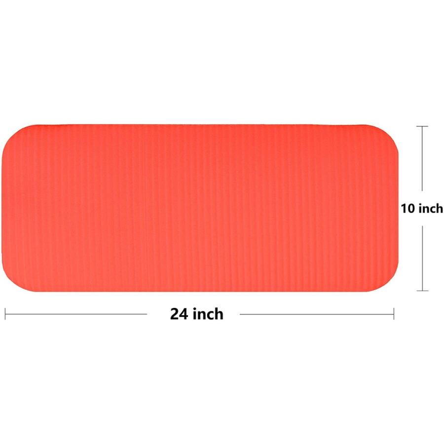ヨガマット フィットネス BFGY-PLUS-RD Fitvids All Purpose 1/2-Inch Extra Thick High Density Anti-Teaの画像