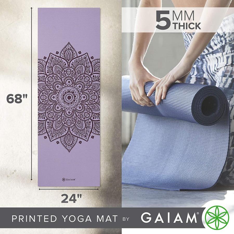ヨガマット フィットネス 05-63629 Gaiam Yoga Mat Premium Print Non Slip Exercise \u0026 Fitness Mat for A_2