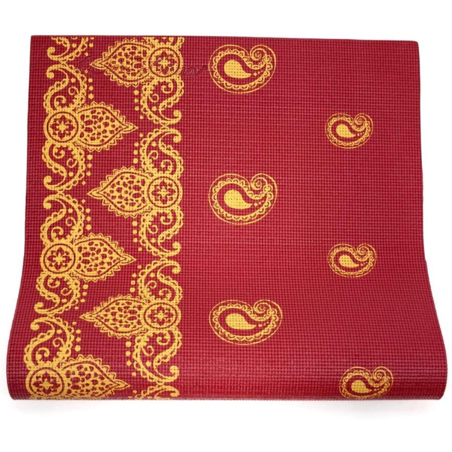 ヨガマット フィットネス 386 Wai Lana Yoga and Pilates Mat (Incense, Rich Red)- 1/4 Inch Extra Thickの画像