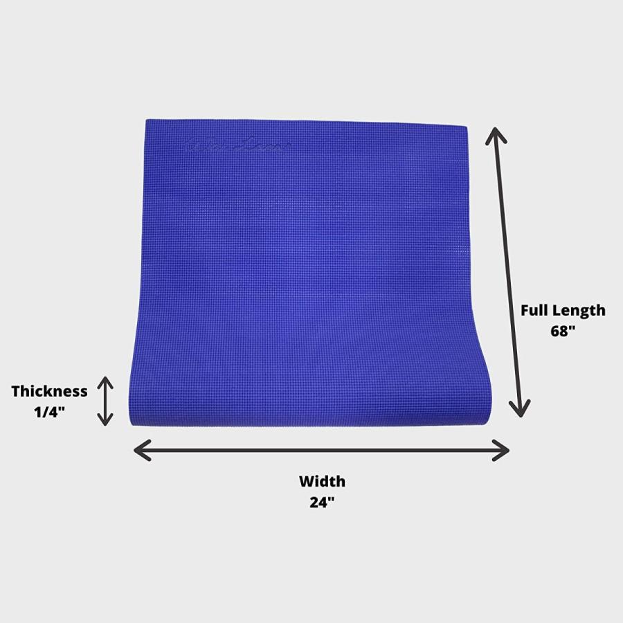 ヨガマット フィットネス 357 Wai Lana Yoga and Pilates Mat (Color: Midnight)- 1/4 Inch Extra Thick Nの画像