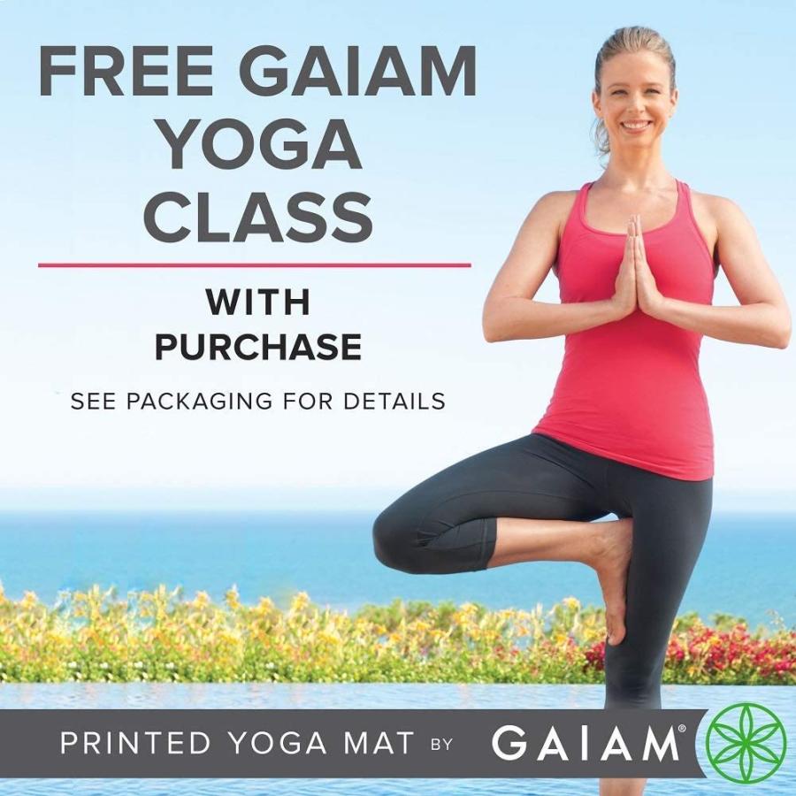 ヨガマット フィットネス 05-63621 Gaiam Yoga Mat Premium Solid Color Non Slip Exercise \u0026 Fitness Matの画像