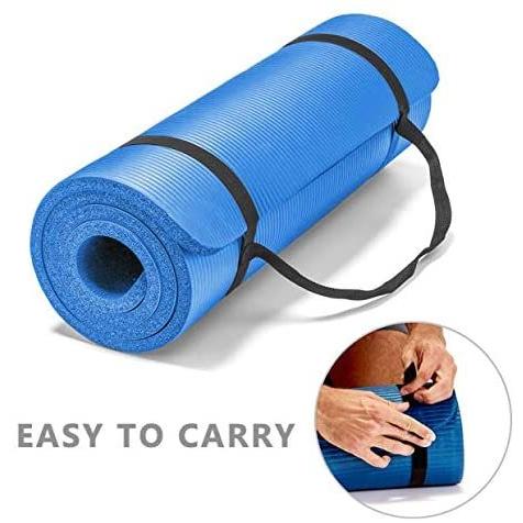 ヨガマット フィットネス LOKATSE HOME All Purpose Thick Yoga Mat with Carrying Strap High Density Noの画像