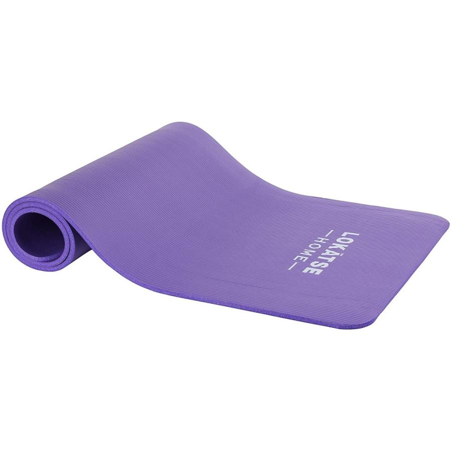 ヨガマット フィットネス LOKATSE HOME Thick NBR Yoga Mat High Density Non-Slip Exercise Mat with Carの画像