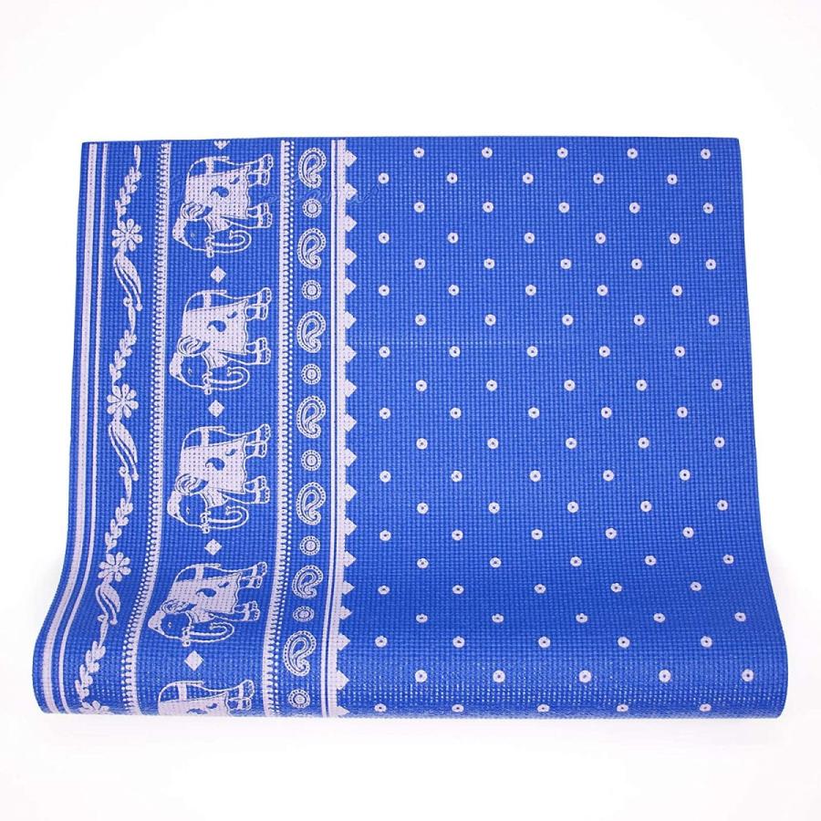 ヨガマット フィットネス 108 Yogi Mat by Wai Lana (Color: Sandalwood, Blue) - 1/8 inch Thick, Non-slの画像