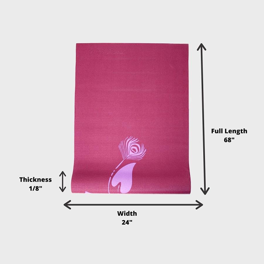 ヨガマット フィットネス 109 Yogi Mat by Wai Lana (Color: Lily Pond Purple) - 1/8 inch Thick, Non-slの画像