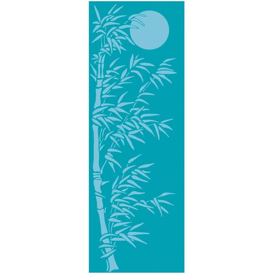 ヨガマット フィットネス 208 Bamboo Forest Print Wai Lana Yoga Mats (Teal) - 1/8 inch Thick Non-Slipの画像