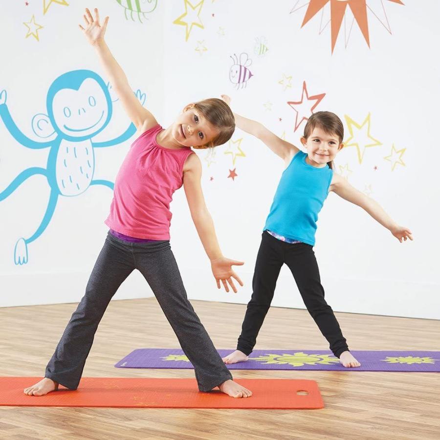 ヨガマット フィットネス ST-02204 MERRITHEW Kids Yoga and Exercise Mat, Triple Sundog (Purple) 0.15の画像