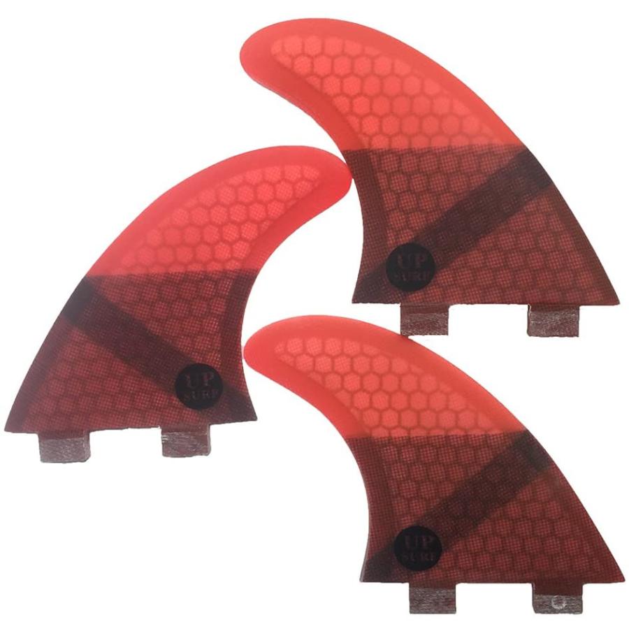 サーフィン フィン マリンスポーツ UPFUTA61 UPSURF Surfing 3fins S Size Double Tabs Fins Base Tri