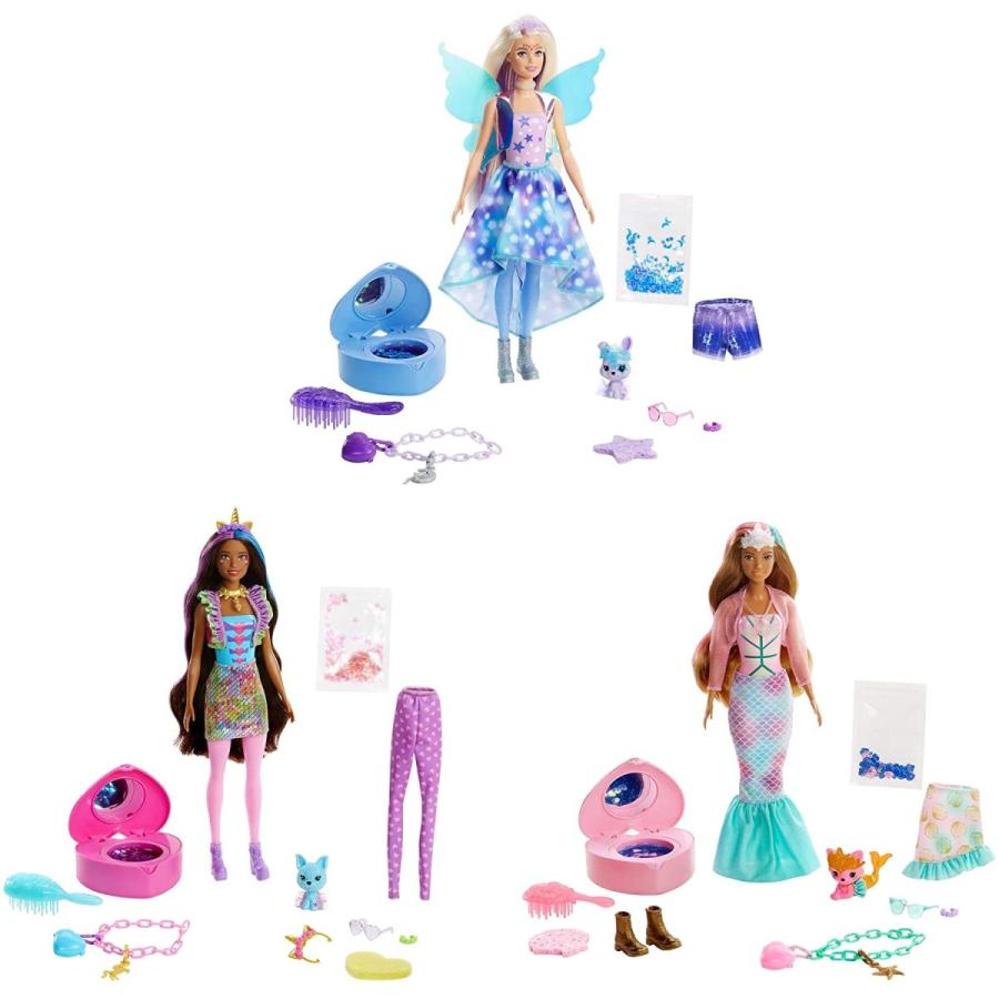 バービー様 25点セット Amazon.co.jp: Barbie きらきらバービーアソート ピンク(DGX82