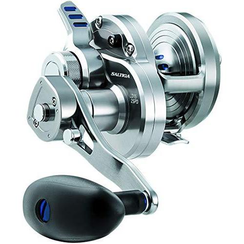 木管 Daiwa ダイワ SAGLD35-2SPD Daiwa SALTIGA Lever Drag - 2-Speed Reel, Silver, 35 アウトドア、釣り、旅行用品-スピニングリール-リール