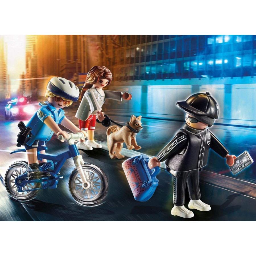 お買い求めしやすい価格 プレイモービル ブロック 組み立て 70573 Playmobil Police Bicycle with Thief