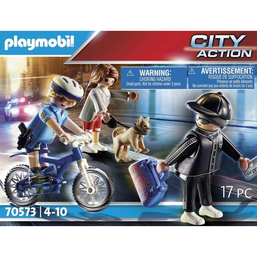 お買い求めしやすい価格 プレイモービル ブロック 組み立て 70573 Playmobil Police Bicycle with Thief