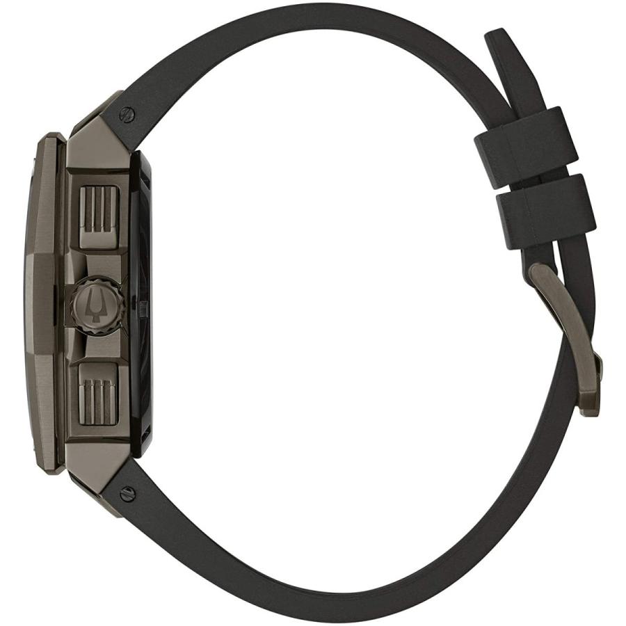 腕時計 ブローバ メンズ 98B358 Blv Men's Chronograph Quartz Watch with Rubber Strap 98B358, Black, Chの画像
