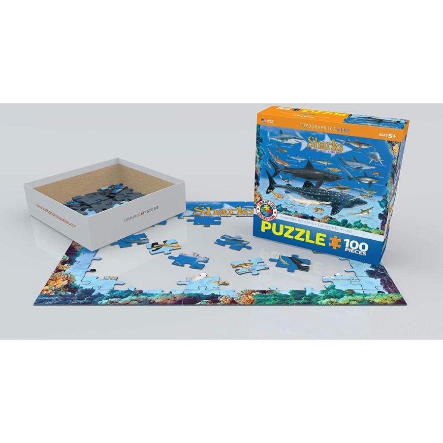 ジグソーパズル 海外製 アメリカ 6100-0079 Sharks 100 Piece Jigsaw Puzzle_2