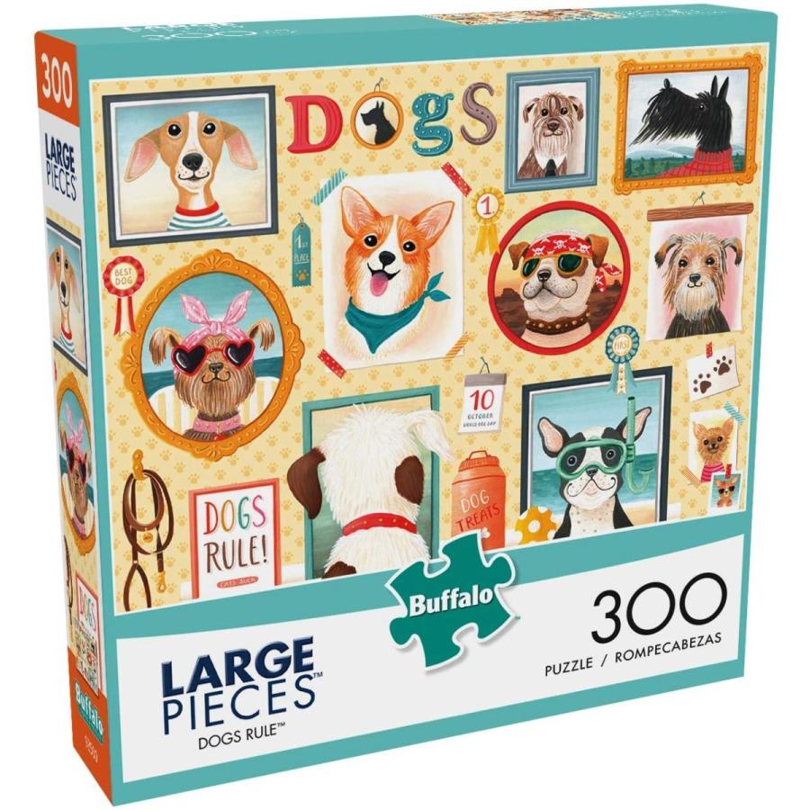 ジグソーパズル 海外製 アメリカ 2563 Buffalo Games - Dog's Rule - 300 Large Piece Jigsaw Puzzle