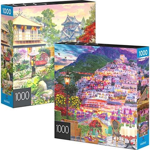 ジグソーパズル 海外製 アメリカ 6060842 Spin Master Games， 2-Pack of 1000-Piece Jigsaw Puzzles， A