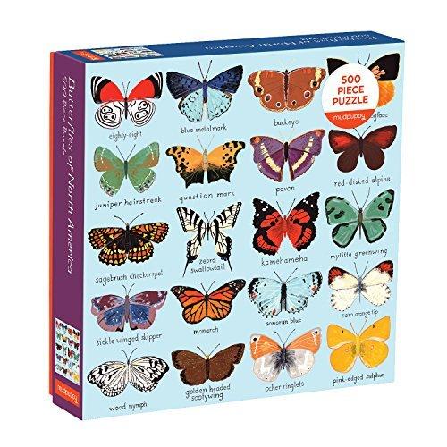 ジグソーパズル 海外製 アメリカ 9780735353237 Mudpuppy Butterflies of North America 500 Piece Fam