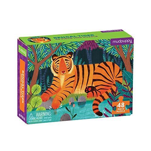 ジグソーパズル 海外製 アメリカ 735357161 Mudpuppy Bengal Tiger ? Mini Puzzle Featuring Vibrant