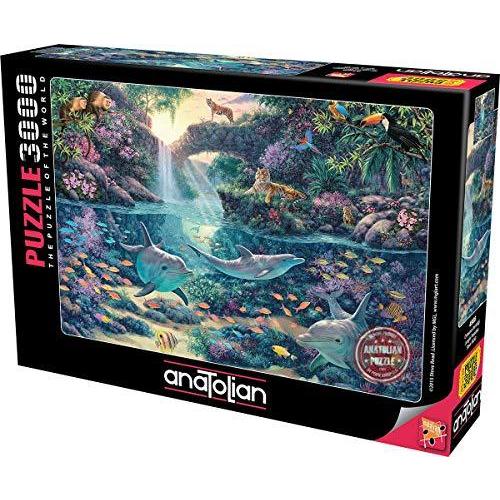 ジグソーパズル 海外製 3000ピース ジャングルパラダイス 絵画・アート サイズ約20x85センチ Anatoli