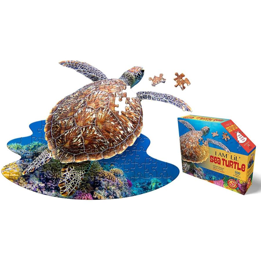 ジグソーパズル 海外製 アメリカ 884007 Madd Capp Lil' SEA Turtle 100 Piece Jigsaw Puzzle for Agesの画像