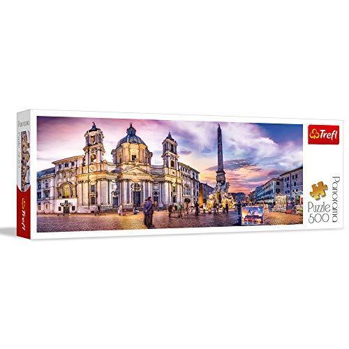 ジグソーパズル 海外製 アメリカ 29501 Trefl Panorama Piazza Navona， Rome 500 Piece Jigsaw Puzzle